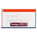 buy genuine drugs generic pramipexole dihydrochloride er 0.75 mg tablet
