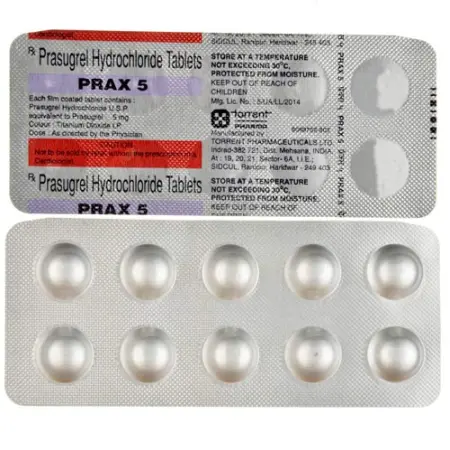 buy genuine drugs generic prasugrel hydrochloride 5 mg tablet